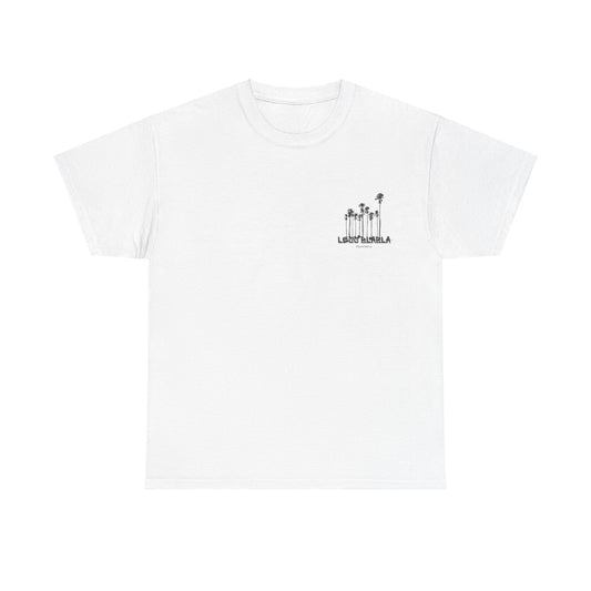 Less BlaBla Streetwear White & Black Palms v2 - Unisex Heavy Cotton Tee